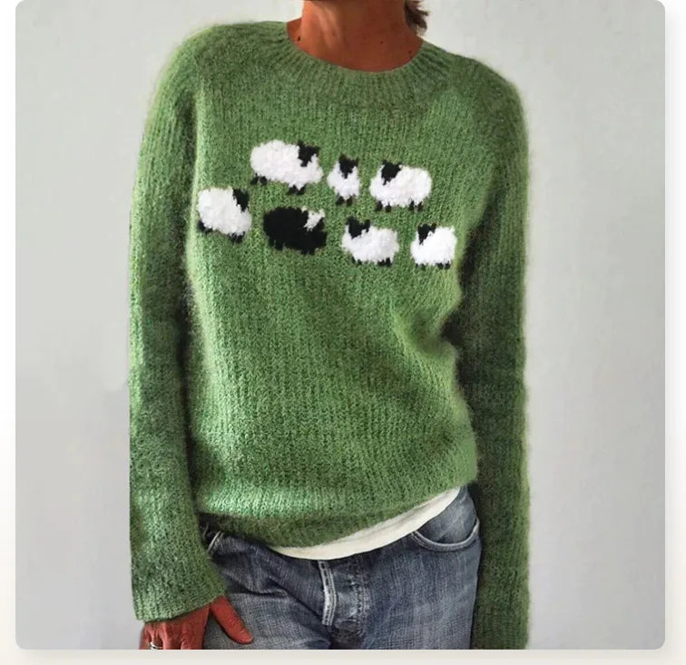 Bella Chic Knit Sweater with Premium Yarn and Easy Fit for Women - Elena Harper