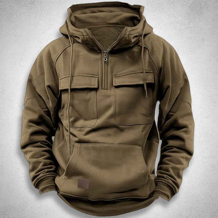 Men's Quarter Zip Hoodie: Ultimate Comfort & Versatile Style, view 2 - Elena Harper