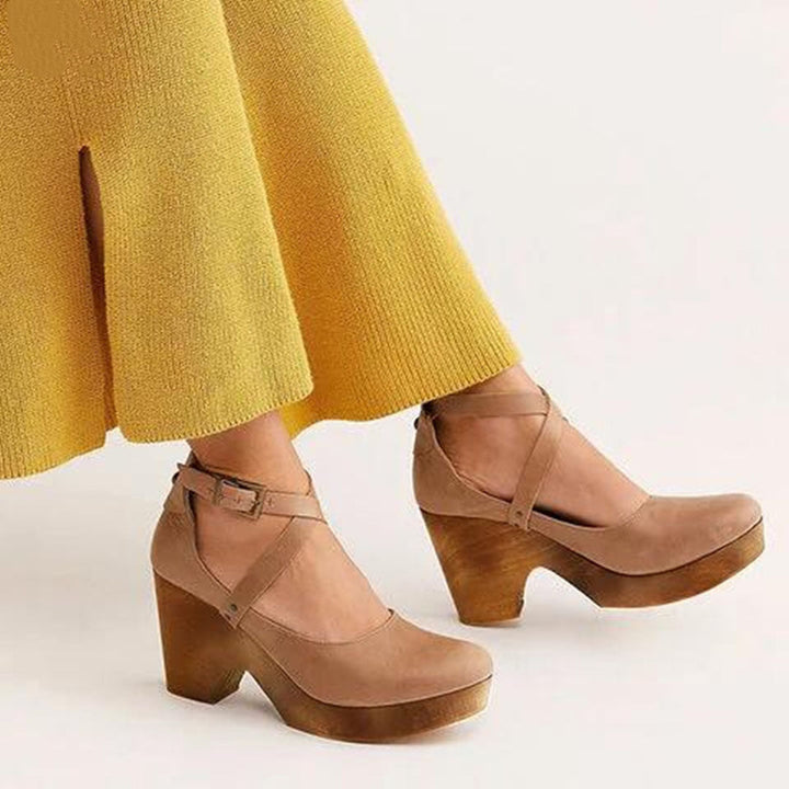 Jocelyn | Women's Buckle Strap Platform Heels