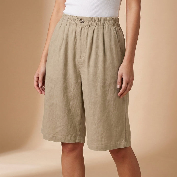 Yvette | Relaxed Fit Elastic Waist Pocket Shorts