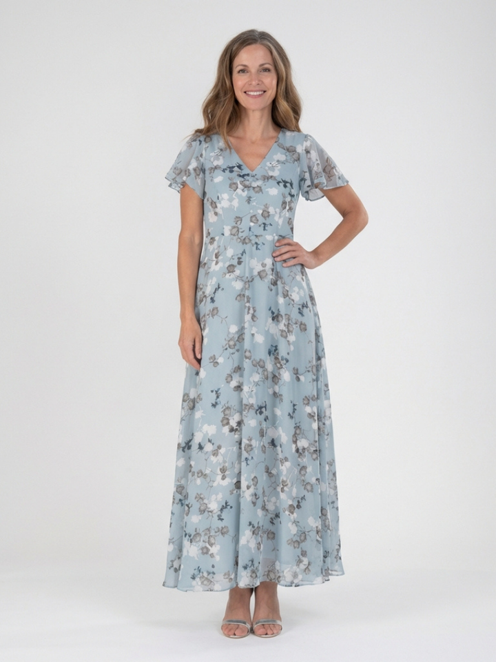 Ismeria™  |  Floral Flowing Maxi Dress