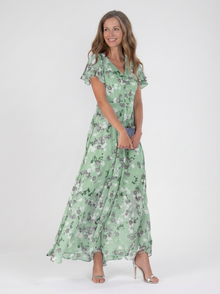Ismeria™  |  Floral Flowing Maxi Dress