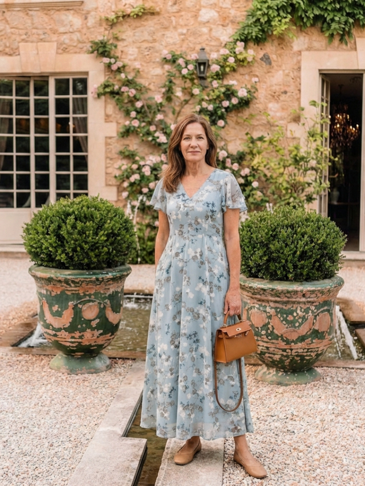 Ismeria™  |  Floral Flowing Maxi Dress