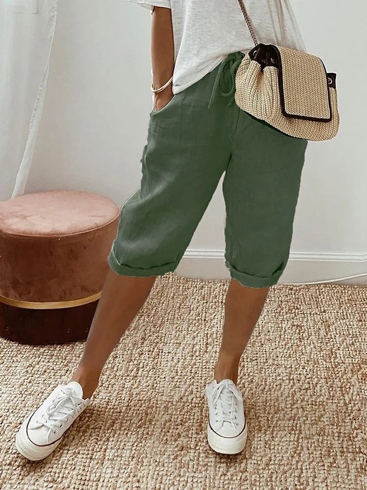 Béatrice | Short Elegant Comfort Linen and Cotton