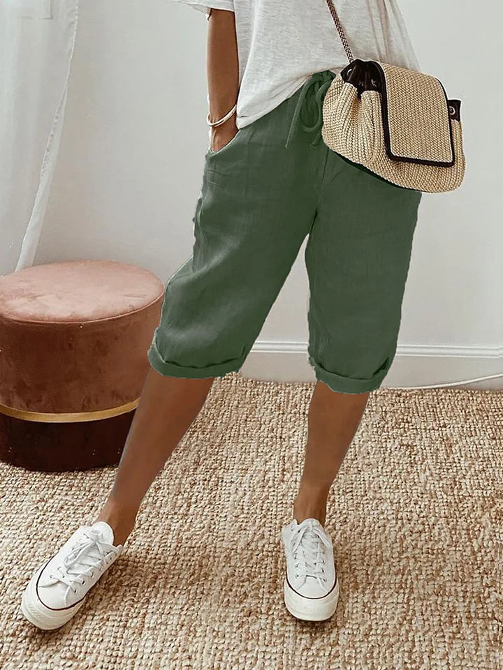Béatrice | Short Elegant Comfort Linen and Cotton
