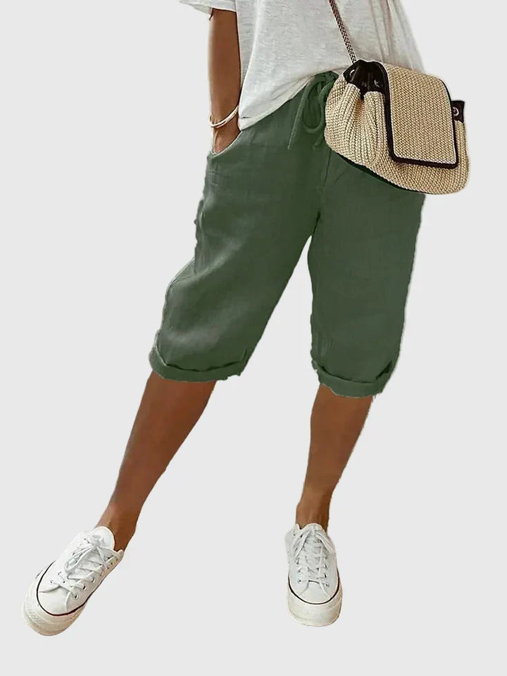 Women's Soft Tailored Comfort Shorts - Effortless Everyday Style
