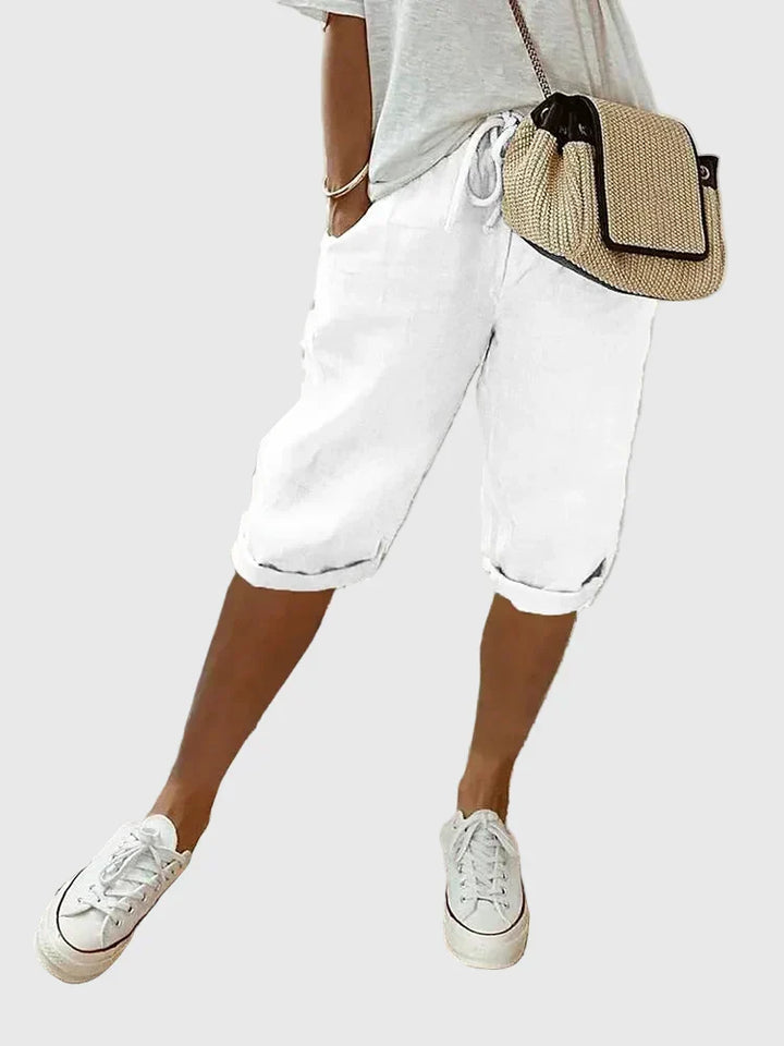 Women's Soft Tailored Comfort Shorts - Effortless Everyday Style