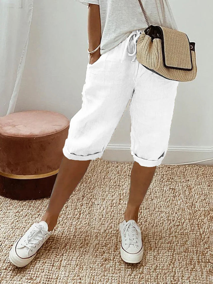 Béatrice | Short Elegant Comfort Linen and Cotton