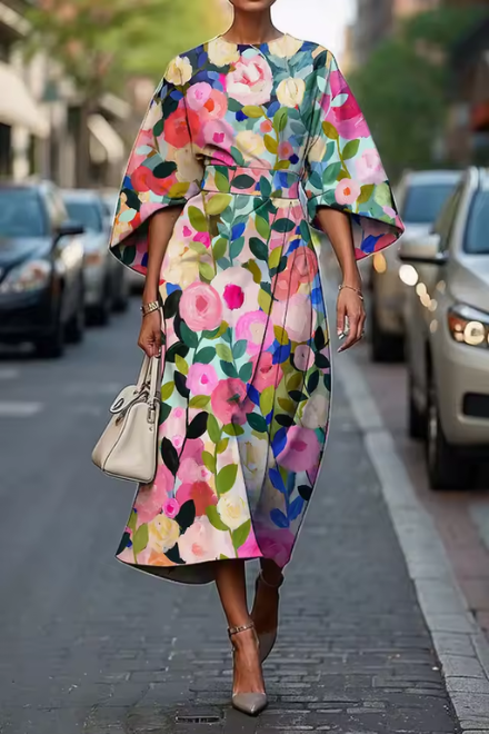 Celeste™  |  Elegant Floral Dress