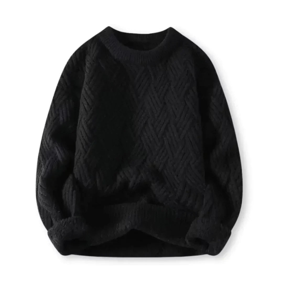 Men's Cozy Ribbed Crew Neck Sweater