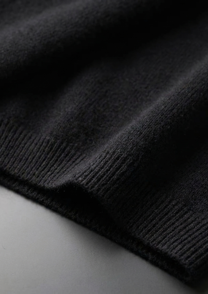 100% CASHMERE CLASSIC CREWNECK T-SHIRT