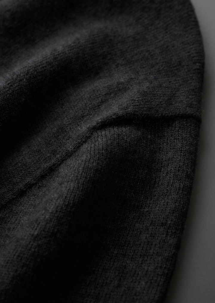 100% CASHMERE CLASSIC CREWNECK T-SHIRT