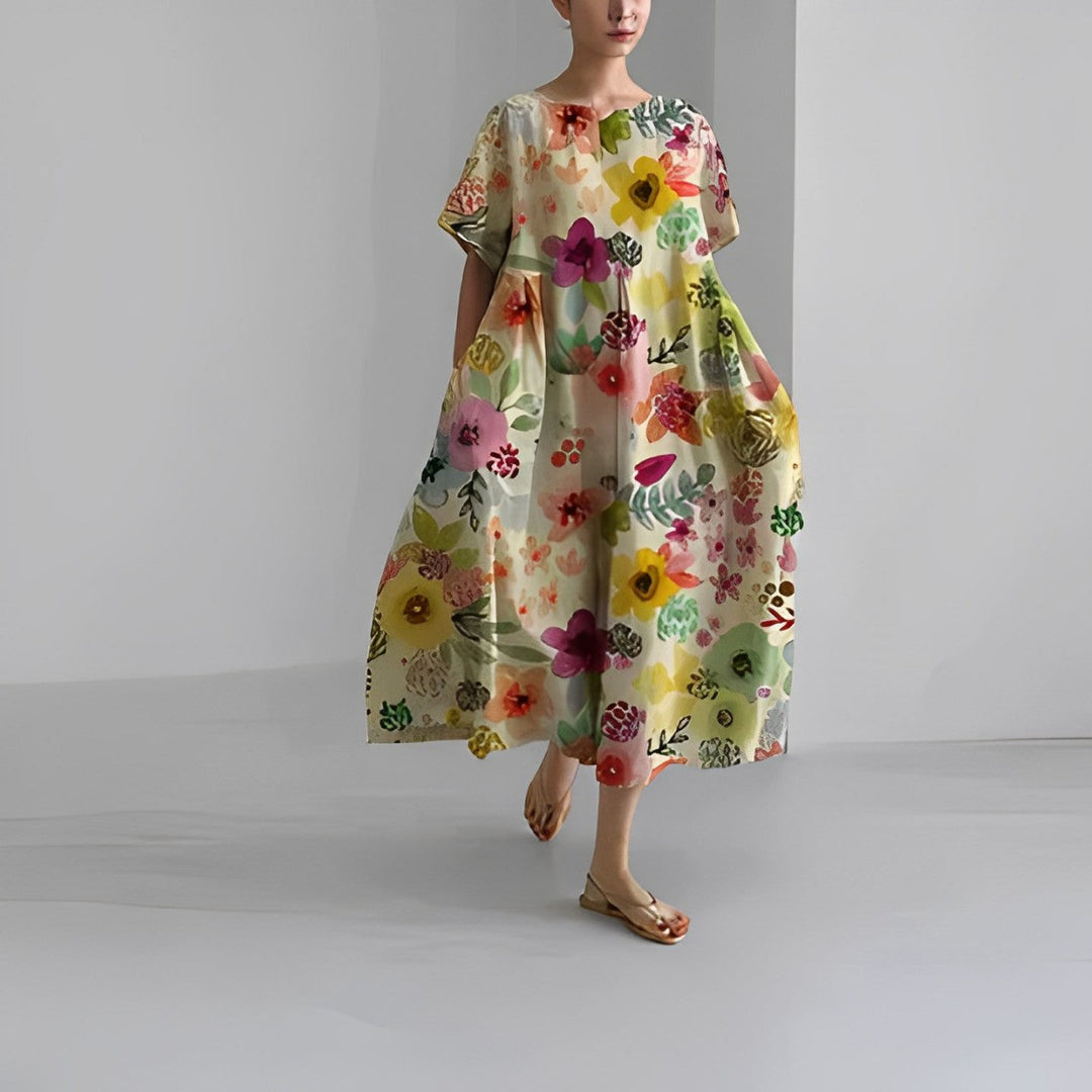 Boho Flower Dress