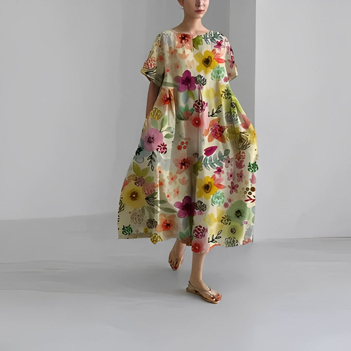 Boho Flower Dress