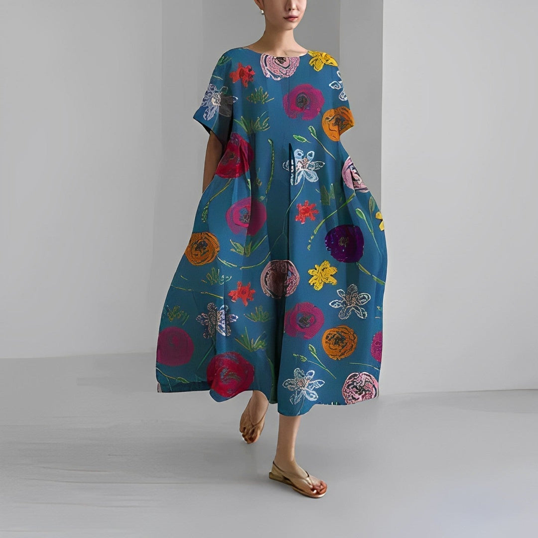 Boho Flower Dress