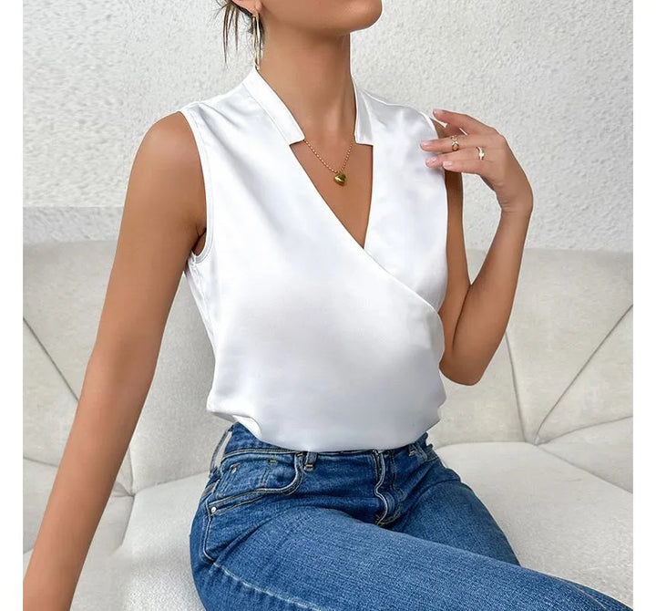 Elena - Elegant sleeveless top - timeless, stylish and versatile
