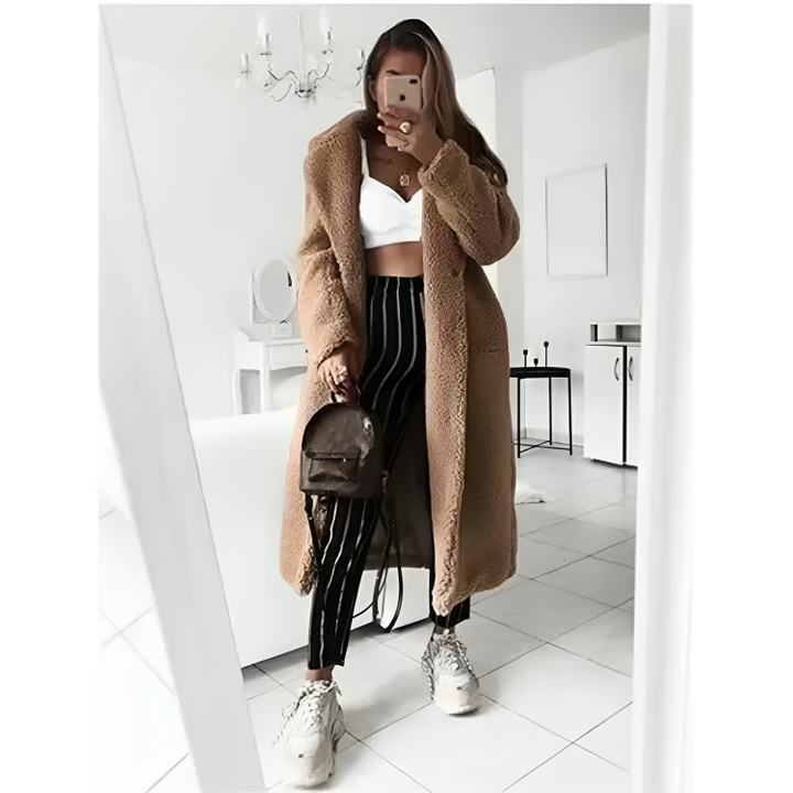 Elegant and Warm Long Winter Coat for Women