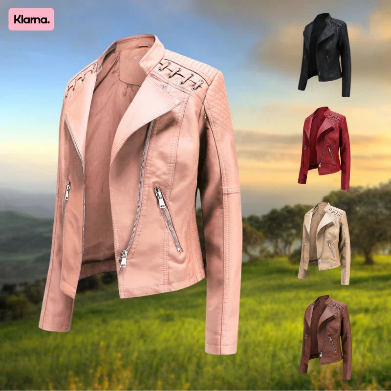 50% Off | Liana™ Stylish Leather Jacket for Women [Last Day Discount]