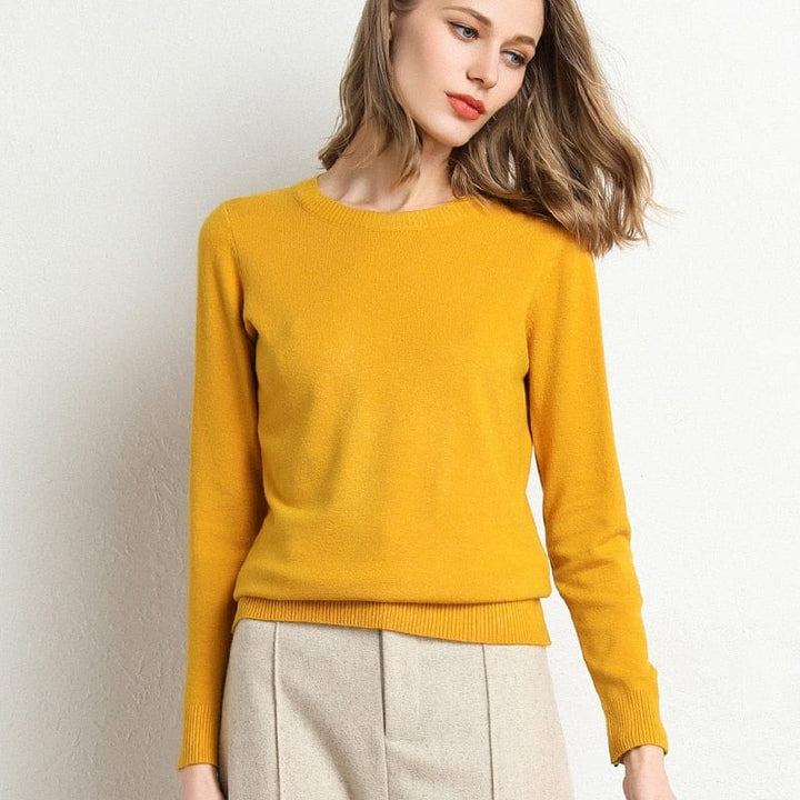 Long-Sleeved Crew-Neck Jumper - Katrin