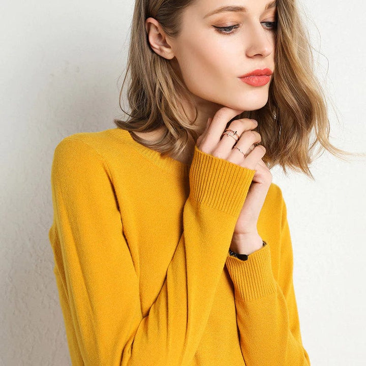Long-Sleeved Crew-Neck Jumper - Katrin