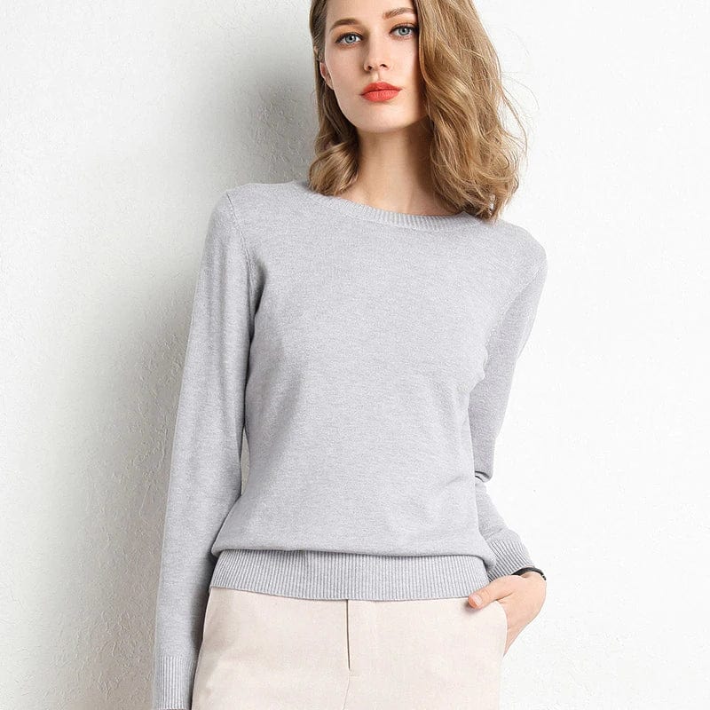 Long-Sleeved Crew-Neck Jumper - Katrin