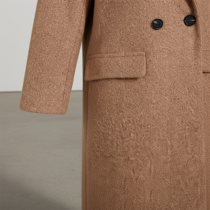 Long Women's Coat Alina, view 3 - Elena Harper