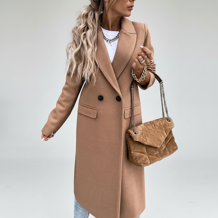 Long Women's Coat Alina, view 5 - Elena Harper