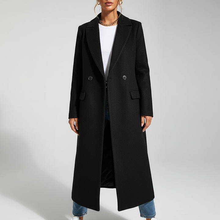 Long Women's Coat Alina, view 8 - Elena Harper