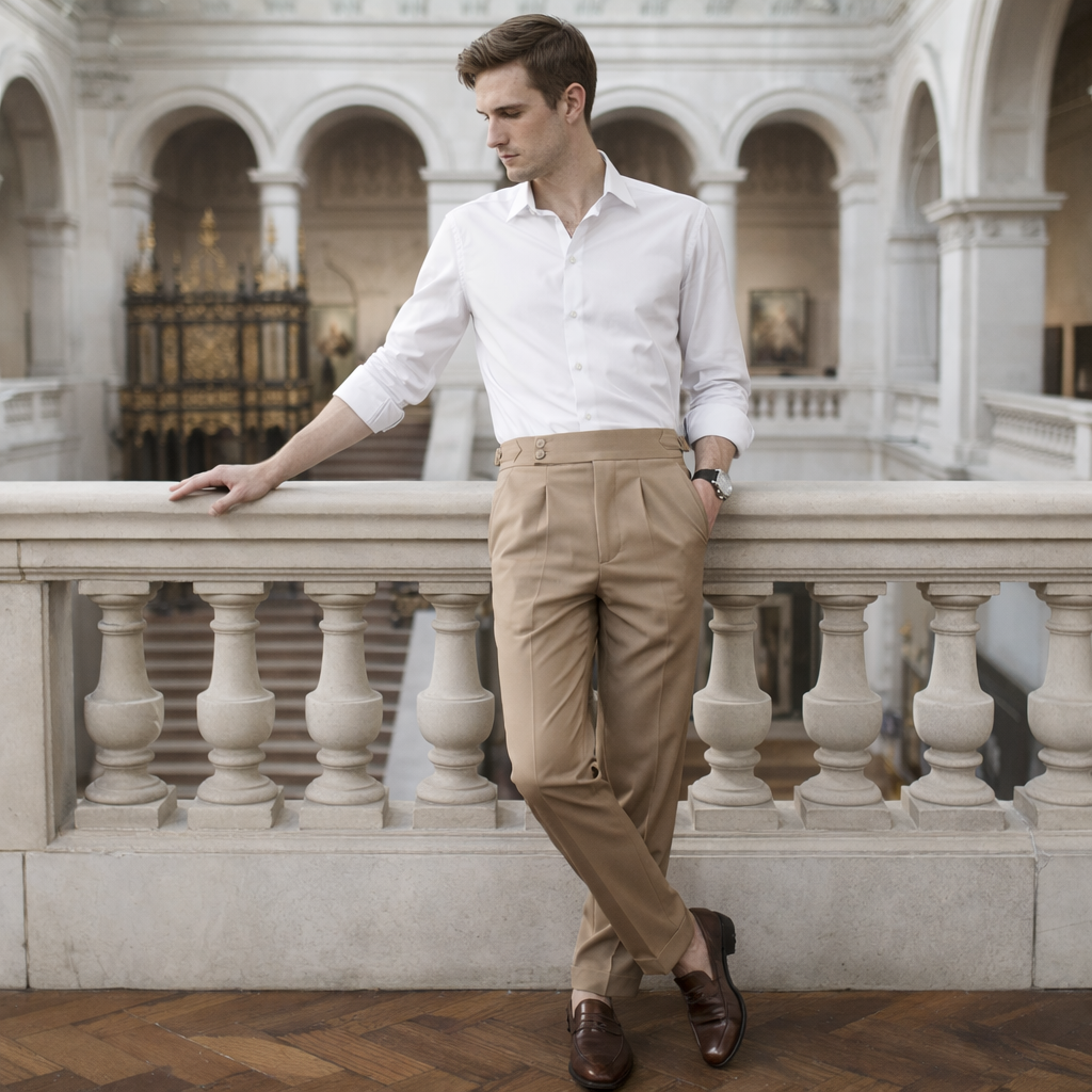 LAURENT MONACO | HIGH-WAIST PANTS FOR MEN