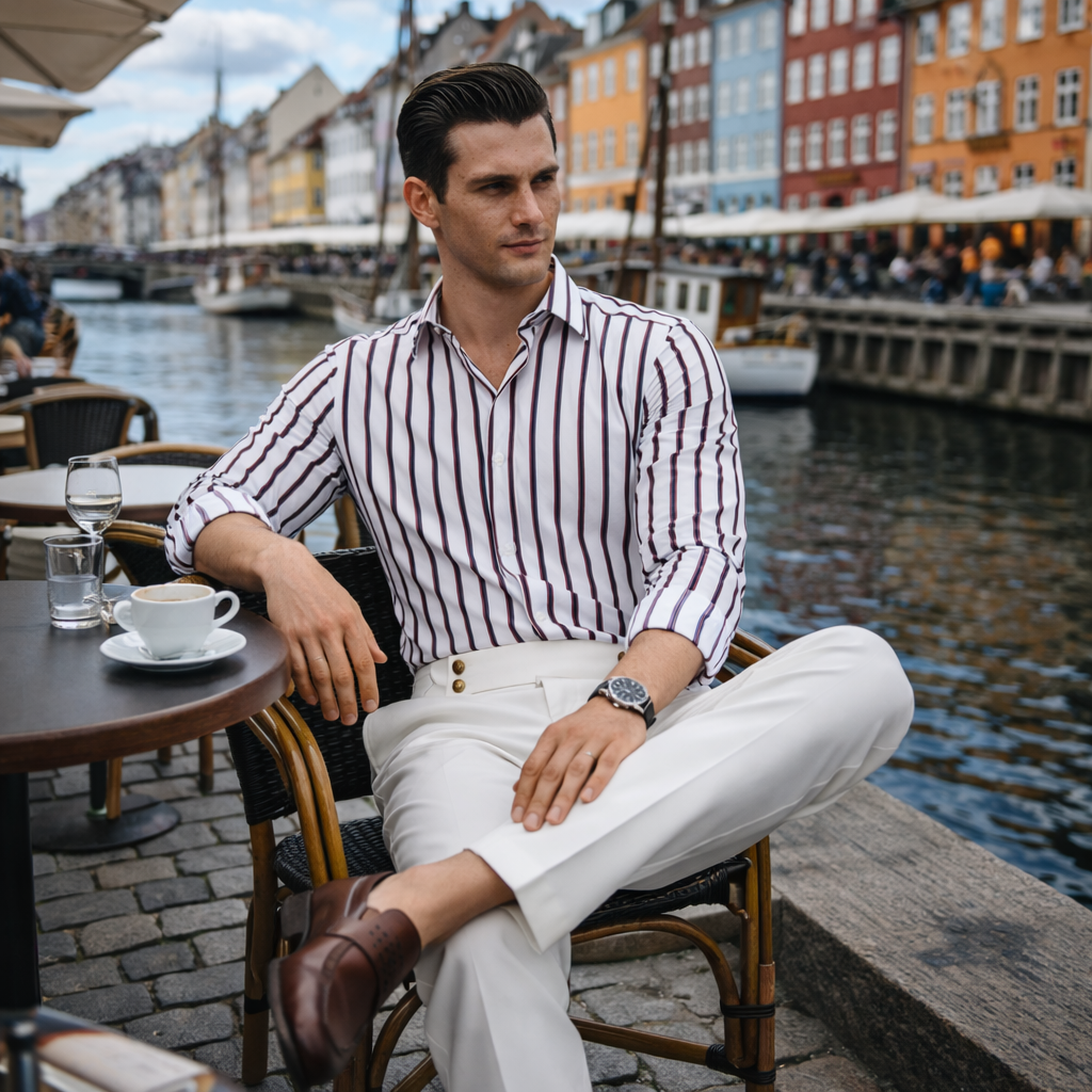 LAURENT MONACO | HIGH-WAIST PANTS FOR MEN