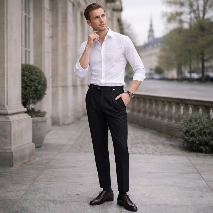 LAURENT MONACO | HIGH-WAIST PANTS FOR MEN