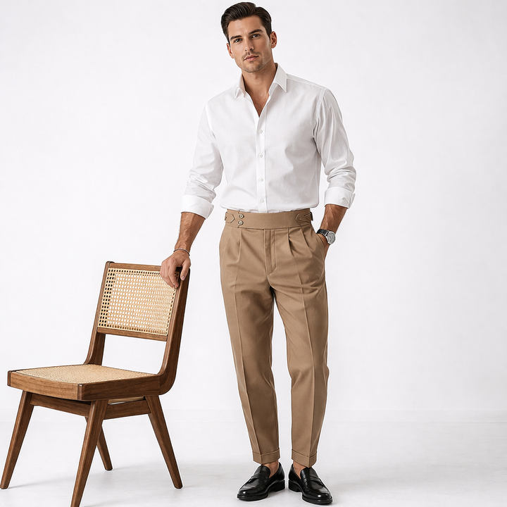 LAURENT MONACO | HIGH-WAIST PANTS FOR MEN