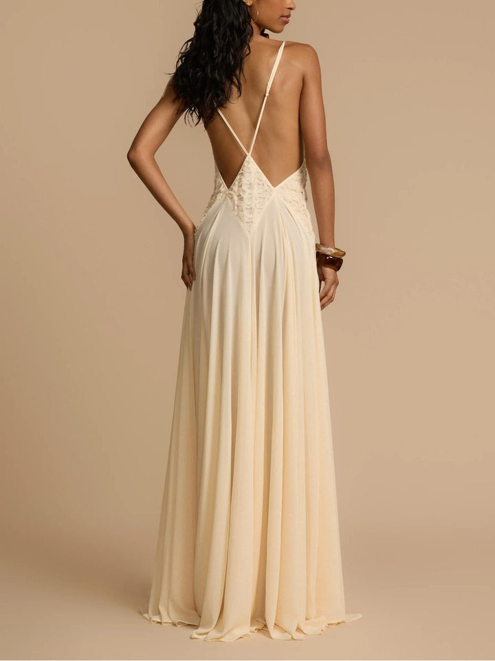 Lavinia Plunging V Maxi Dress