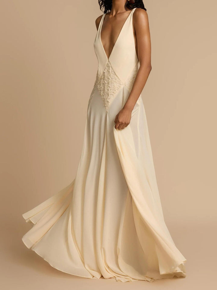 Lavinia Plunging V Maxi Dress