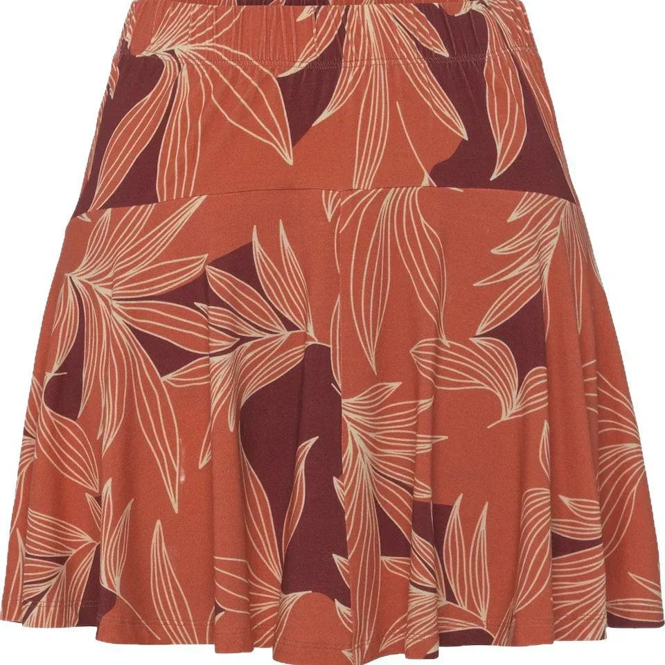 Sylvia | Tropical A-Line Skirt Inner Shorts