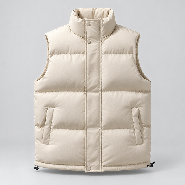Lightweight Quilted Gilet for Men Montarello with Front Zipper