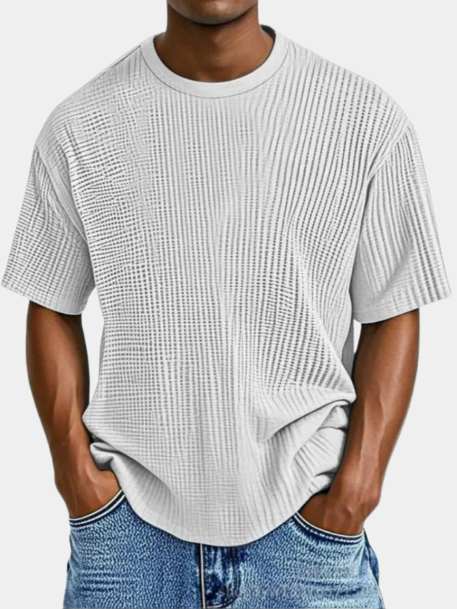 LAURENT MONACO | WAFFLE KNIT T-SHIRT FOR MEN