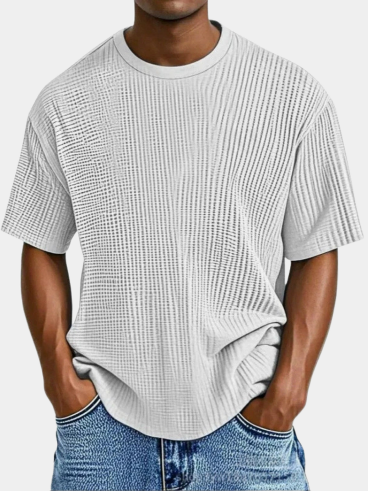 LAURENT MONACO | WAFFLE KNIT T-SHIRT FOR MEN