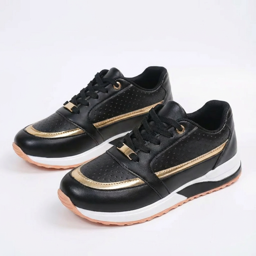 Lilly | Women's Platform Lace-Up Trainers