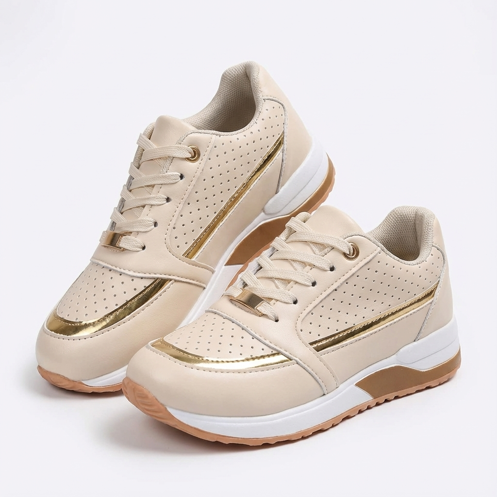 Lilly | Women's Platform Lace-Up Trainers