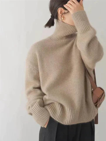 Amaya Luxe Turtleneck Sweater - Elena Harper