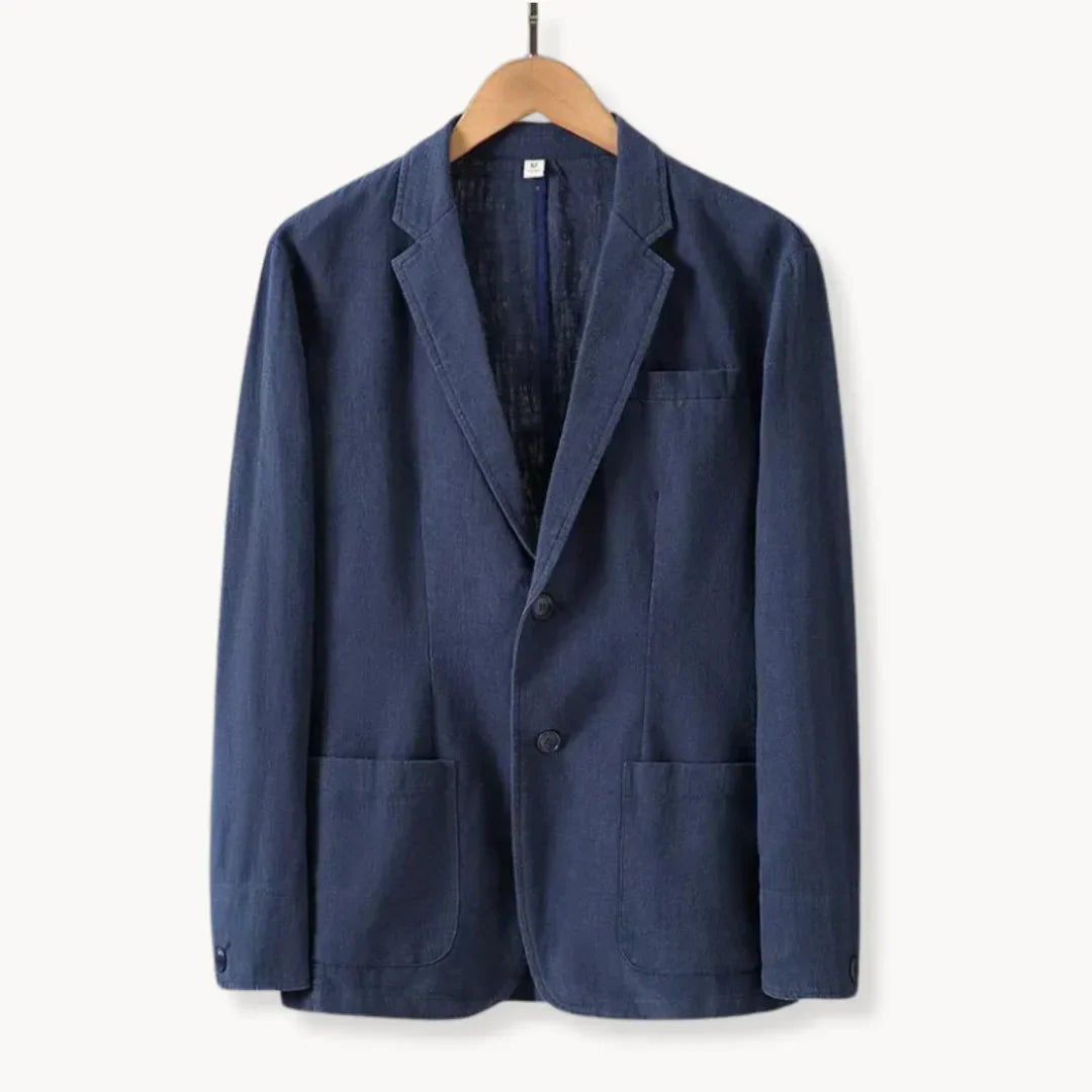 Women's Tailored Blazer – With Notched Collar and Front Pockets, Suitable for Work and Casual Use