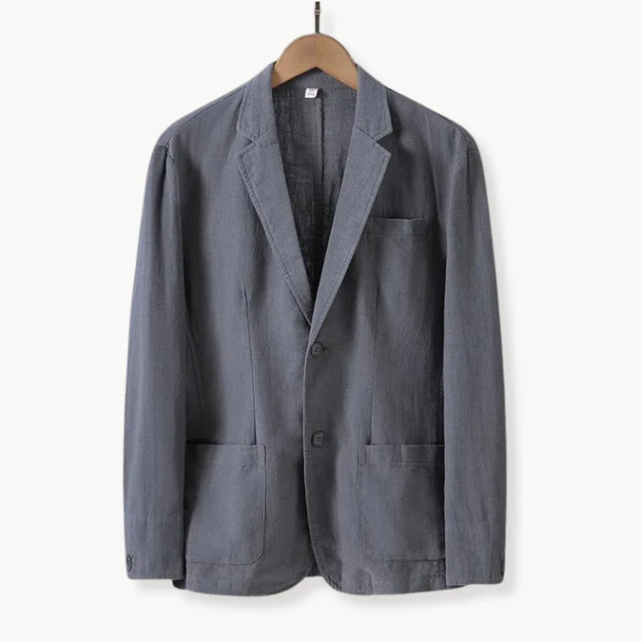 Women's Tailored Blazer – With Notched Collar and Front Pockets, Suitable for Work and Casual Use
