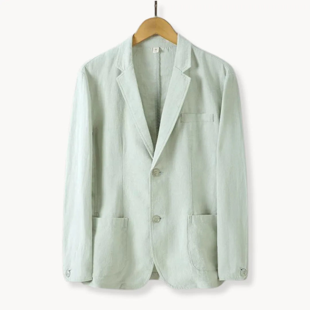 Women's Tailored Blazer – With Notched Collar and Front Pockets, Suitable for Work and Casual Use
