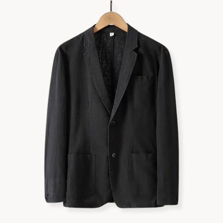 Women's Tailored Blazer – With Notched Collar and Front Pockets, Suitable for Work and Casual Use