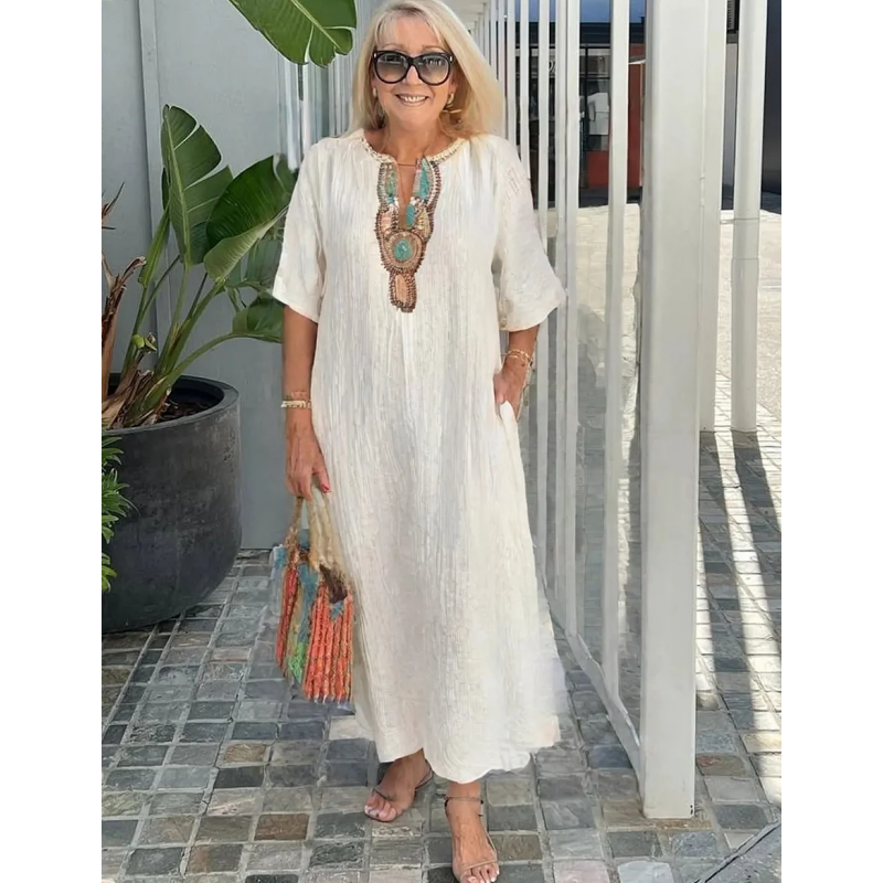 Marnie Relaxed Bohemian Maxi Dress - Elena Harper