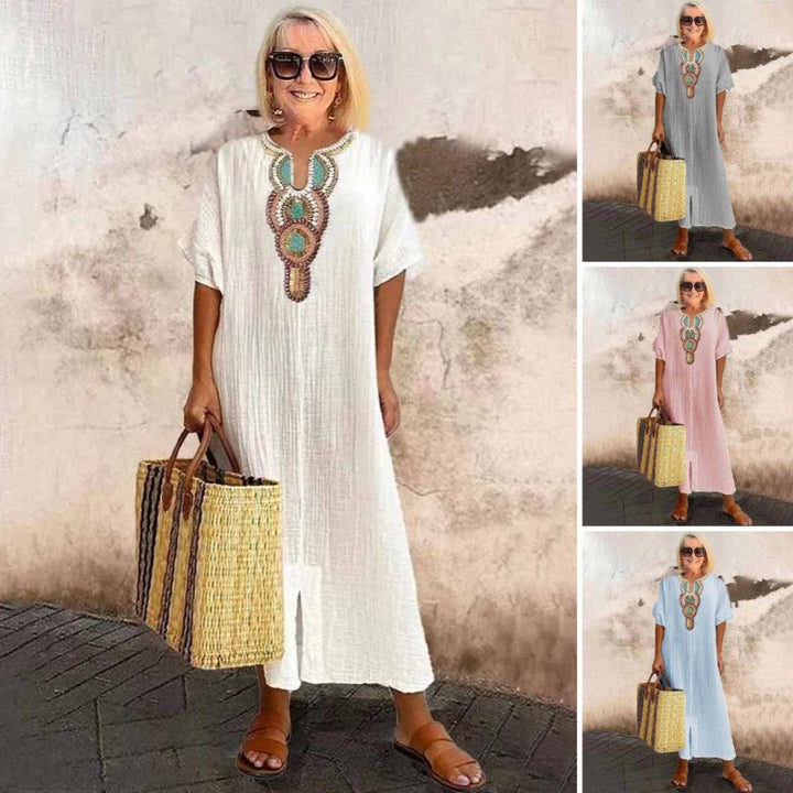Marnie Relaxed Bohemian Maxi Dress, view 7 - Elena Harper