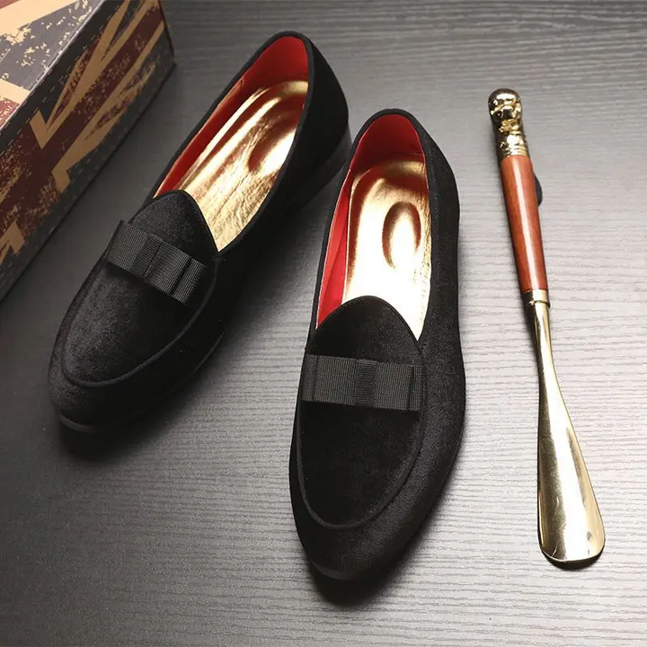 Simone Soft Velvet Loafers, view 6 - Elena Harper