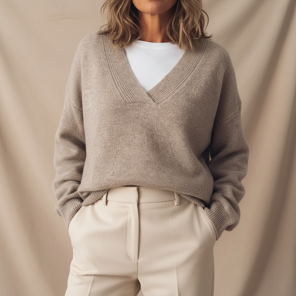 Women's Loose Fit Sweater - Soft and Casual