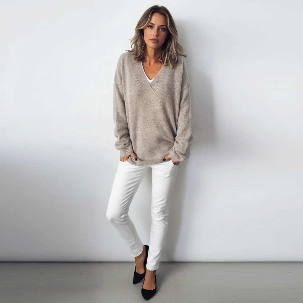 Women's Loose Fit Sweater - Soft and Casual